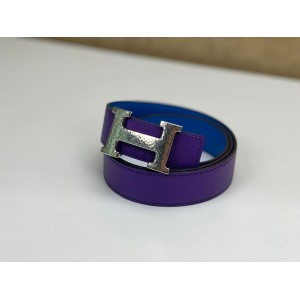 HERMES CONSTANCE REVERSIBLE SILVER H BUCKLE BELT [NEW]